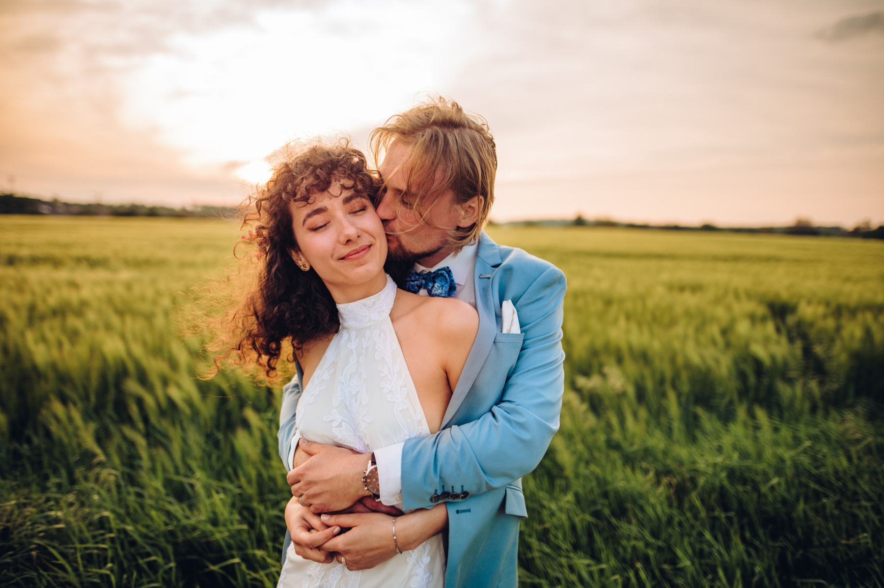 Svatební párové focení na jižní Moravě při západu slunce od Jiří Juráček fotograf